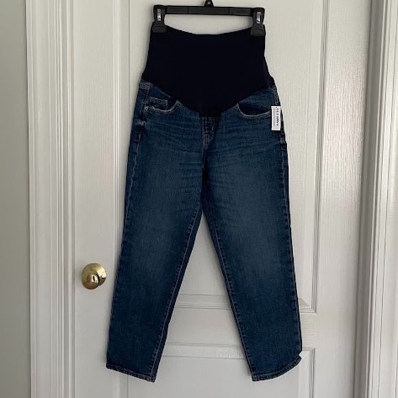Maternity Full Panel OG Straight Leg Short sz 8 NWT - Picture 1 of 5
